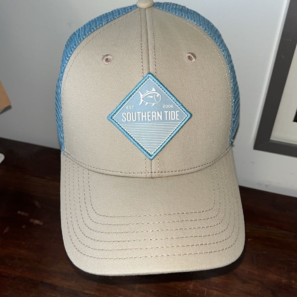 Southern Tide Tuna Skipjack mesh trucker SnapBack  baseball golf Ball Cap hat